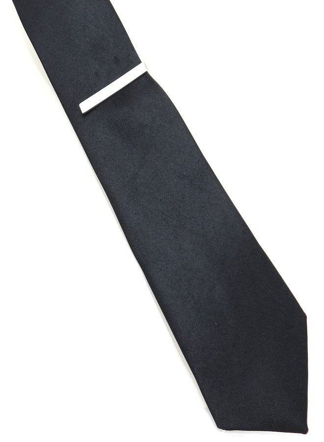 Modern Elements Tie Clip Bar Metallic Finish - Firm Hold and Perfect For Skinny Ties (Chrome) - Image 3